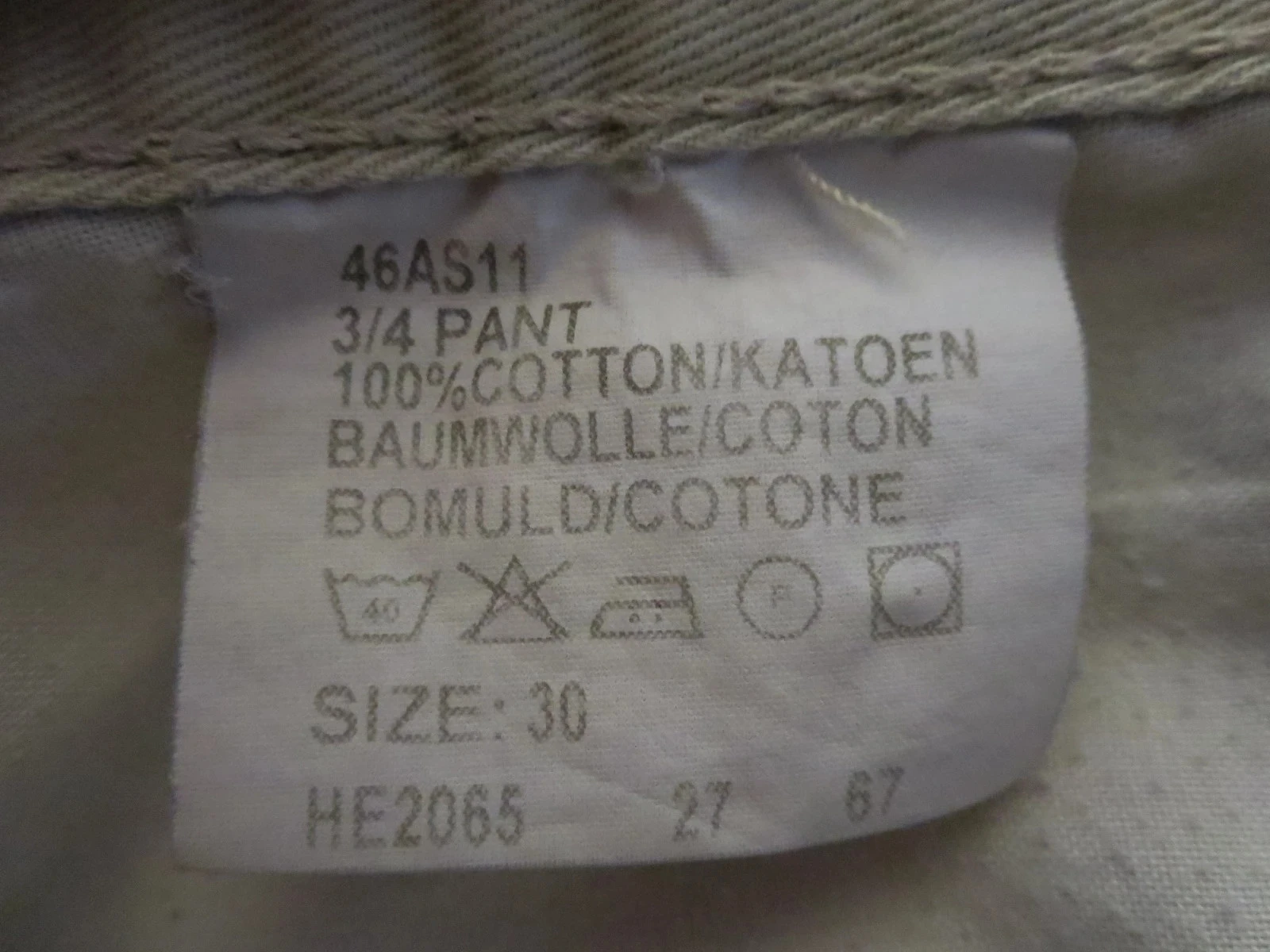 Pantacourt beige "Hero by Wrangler" - Taille 36 - 100% Coton – photo 5